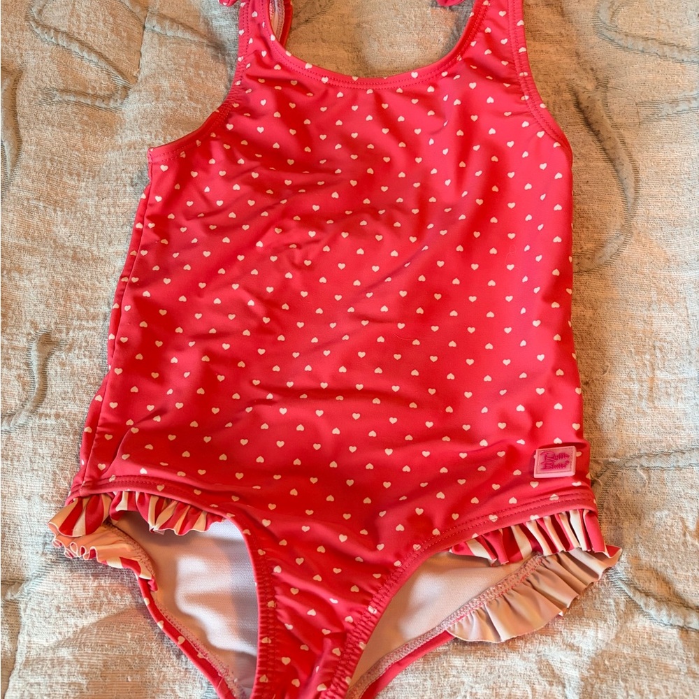 PinkHeart One-Piece Swimsuit with Ruffle Trim